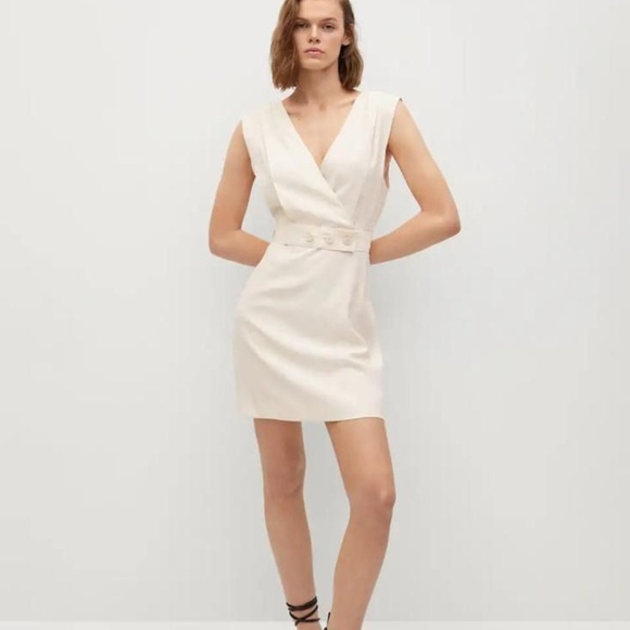 Mango Dresses & Skirts - MANGO Wrap Neckline Dress.